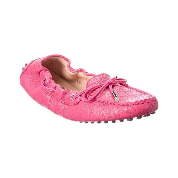 Tod's Alber Elbaz Suede Loafer Pink